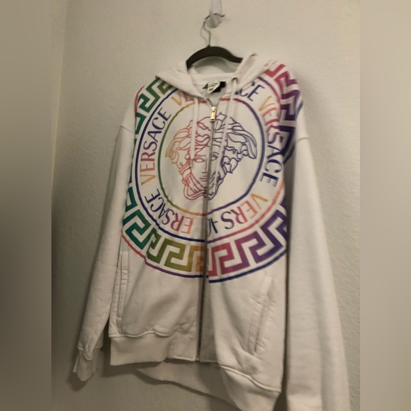 Versace “Medusa Head” Hoodie w/Greek Key Design - Picture 12 of 12